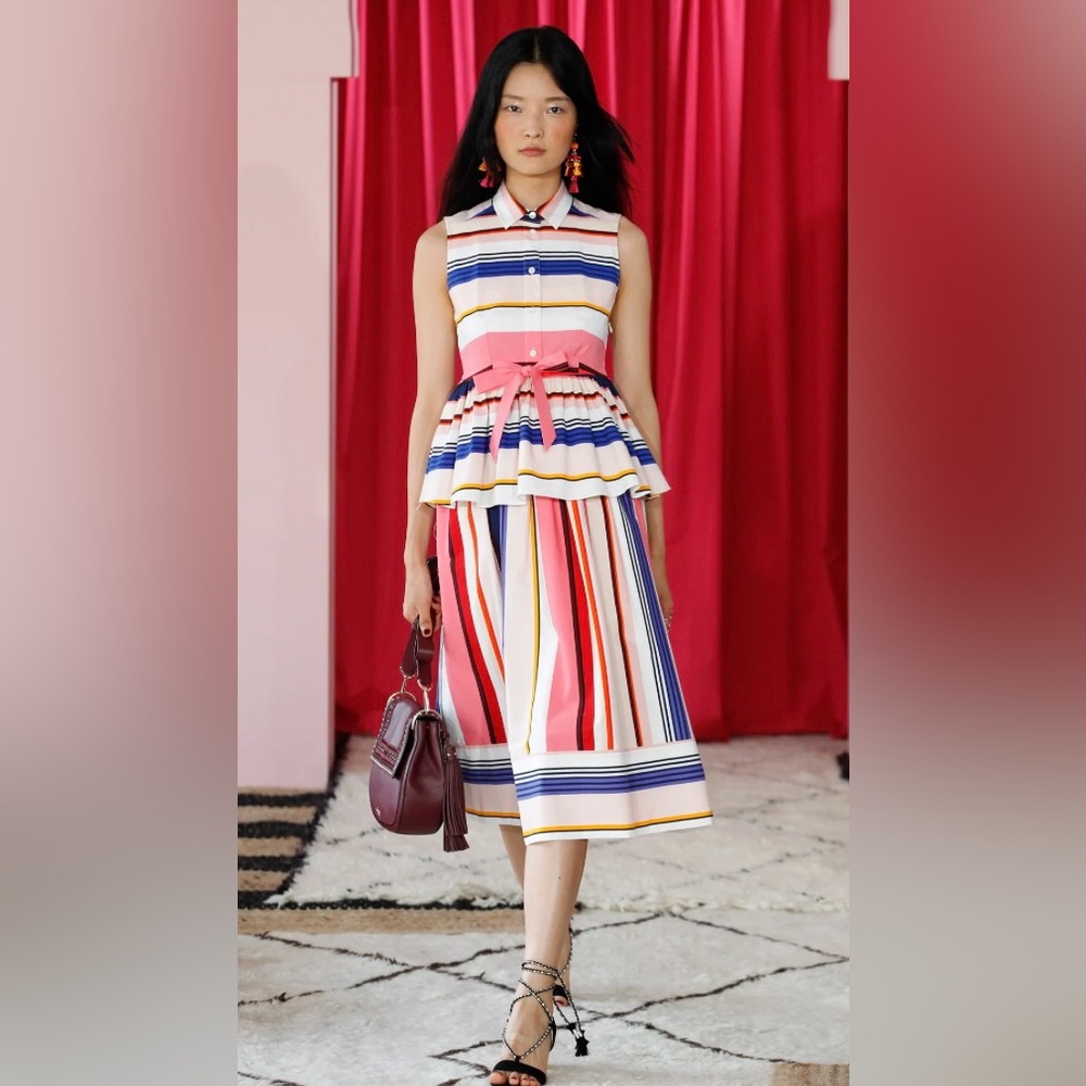 Kate Spade New York Spring 2017 Ready-to-Wear... live Colorfully Top Size M - Picture 1 of 12